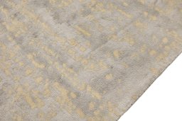 Close-up detail of New Organic rug from Turkey showing Wool weave