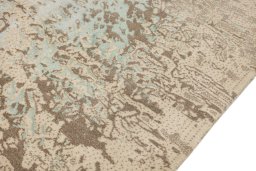Close-up detail of New Organic rug from Turkey showing Wool weave
