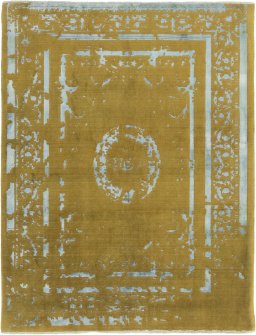 Full view of New Organic rug from Turkey, 224 × 170 cm in Yellow tones