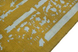 Full view of New Organic rug from Turkey, 224 × 170 cm in Yellow tones