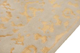Close-up detail of New Organic rug from Turkey showing Wool weave