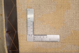 Full view of New Organic rug from Turkey, 304 × 261 cm in Yellow tones