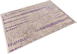 Close-up detail of New Organic rug from Turkey showing Wool weave