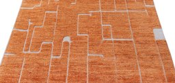 Surface texture of New Morocco rug with natural Wool and intricate pattern