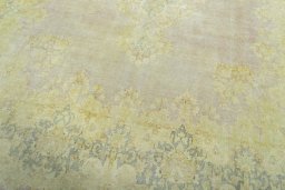 Close-up detail of 1970s Vintage rug from Pakistan showing Wool weave