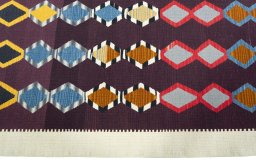 Close-up detail of New Modern Design rug from Turkey showing Wool weave