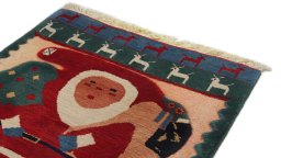 Surface texture of New Kilim Gabbeh rug with natural Wool and intricate pattern