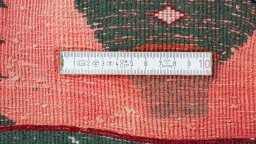 Close-up detail of New Kilim Gabbeh rug from Iran / Persia showing Wool weave