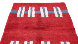 Surface texture of New Kilim Gabbeh rug with natural Wool and intricate pattern
