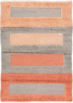 Full view of New Kilim Gabbeh rug from Iran / Persia, 170 × 122 cm in Multi Color tones