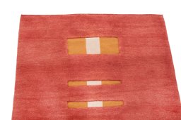 Surface texture of New Kilim Gabbeh rug with natural Wool and intricate pattern