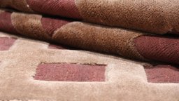 Close-up detail of New Kilim Gabbeh rug from Iran / Persia showing Wool weave