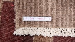 Full view of New Kilim Gabbeh rug from Iran / Persia, 183 × 150 cm in Brown tones