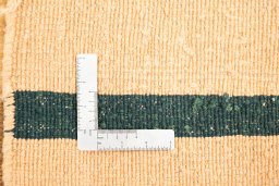 Close-up detail of 1980s Kilim Gabbeh rug from Iran / Persia showing Wool weave