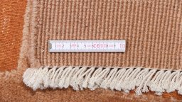 Full view of New Kilim Gabbeh rug from Iran / Persia, 249 × 201 cm in Brown tones