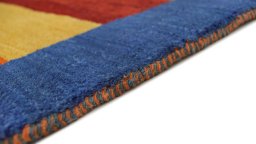 Central medallion detail of New Persian Gabbeh rug from Iran / Persia
