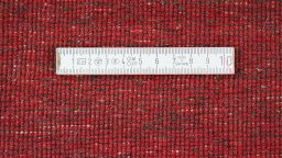 Full view of 1980s Persian Gabbeh rug from Iran / Persia, 145 × 104 cm in Red tones