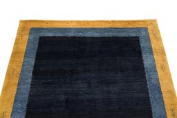 Surface texture of New Persian Gabbeh rug with natural Wool and intricate pattern