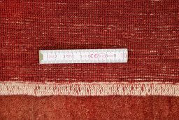 Central medallion detail of 1990s Persian Gabbeh rug from Iran / Persia