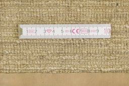 Full view of New Persian Gabbeh rug from Pakistan, 267 × 185 cm in Beige tones