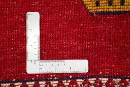 Full view of New Persian Gabbeh rug from Iran / Persia, 146 × 105 cm in Dark red tones