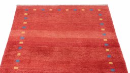 Surface texture of New Persian Gabbeh rug with natural Wool and intricate pattern