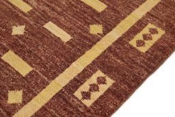 Central medallion detail of New Gabbeh Loribaft rug from Afghanistan