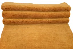 Full view of New Persian Gabbeh rug from Iran / Persia, 218 × 81 cm in Brown tones