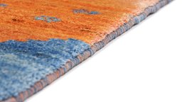 Central medallion detail of New Persian Gabbeh rug from Iran / Persia