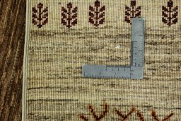 Central medallion detail of New Persian Gabbeh rug from Pakistan