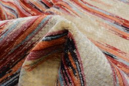 Central medallion detail of New Persian Gabbeh rug from Iran / Persia