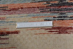 Close-up detail of New Persian Gabbeh rug from Iran / Persia showing Wool weave