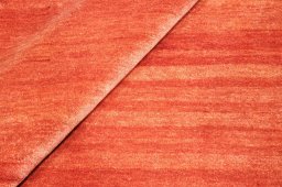 Close-up detail of New Persian Gabbeh rug from Iran / Persia showing Wool weave