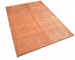 Corner detail of New Persian Gabbeh rug showing border pattern and Wool pile