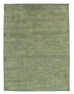 Full view of New Persian Gabbeh rug from Iran / Persia, 197 × 150 cm in Blue tones