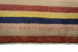 Central medallion detail of New Persian Gabbeh rug from Iran / Persia