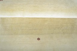 Full view of New Persian Gabbeh rug from Iran / Persia, 131 × 79 cm in Beige tones