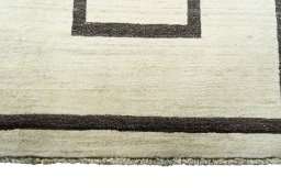 Central medallion detail of New Persian Gabbeh rug from Iran / Persia