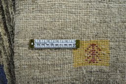 Close-up detail of New Persian Gabbeh rug from Iran / Persia showing Wool weave