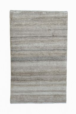 Full view of New Persian Gabbeh rug from Iran / Persia, 193 × 121 cm in Gray tones