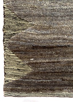 Full view of New Persian Gabbeh rug from Iran / Persia, 201 × 152 cm in Gray tones