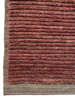 Full view of New Persian Gabbeh rug from Iran / Persia, 197 × 151 cm in Red tones