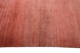 Close-up detail of 2000s Persian Gabbeh rug from Iran / Persia showing Wool weave