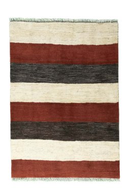 Full view of New Persian Gabbeh rug from Iran / Persia, 146 × 102 cm in Multi Color tones