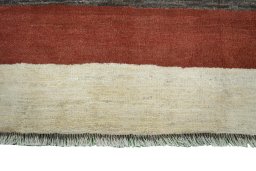 Central medallion detail of New Persian Gabbeh rug from Iran / Persia