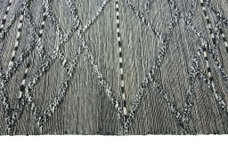 Close-up detail of New Persian Gabbeh rug from Iran / Persia showing Wool weave