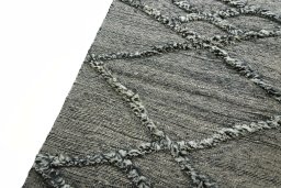 Surface texture of New Persian Gabbeh rug with natural Cotton and intricate pattern