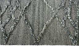 Close-up detail of New Persian Gabbeh rug from Iran / Persia showing Cotton weave