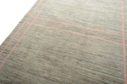 Surface texture of New Persian Gabbeh rug with natural Wool and intricate pattern