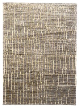 Full view of New Persian Gabbeh rug from Iran / Persia, 220 × 160 cm in Gray tones